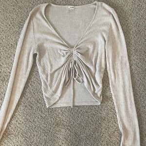 GARAGE long sleeve light pink shirt size M